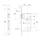 Schnegel WAT-Cadenas à encastrer PZW 20/55/72/8mm DIN L/R VA rd 008/1499/55-4