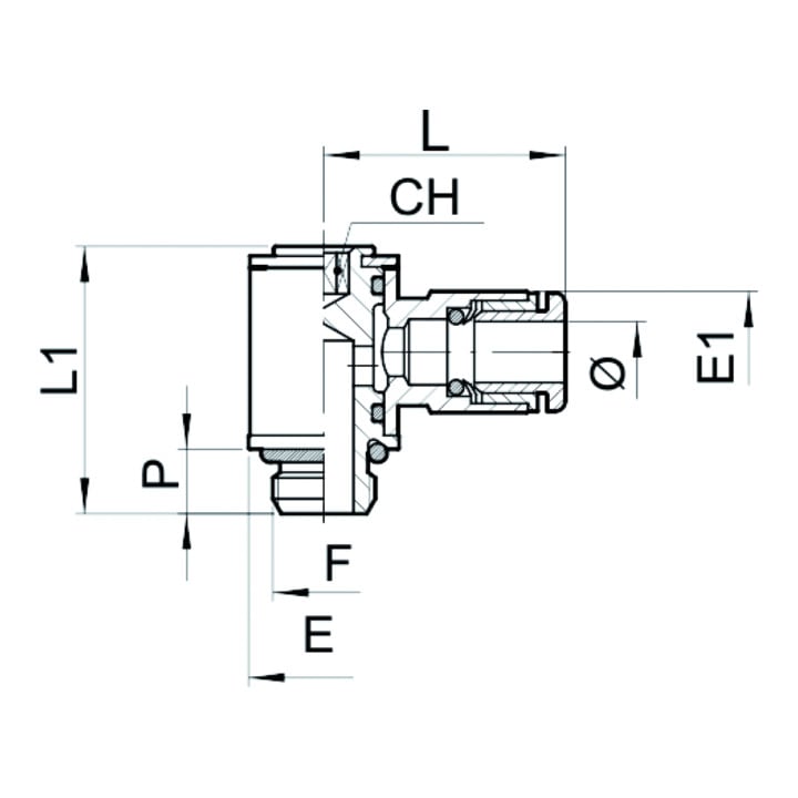 Schneider connector SVG-R15-6xG1/8a L