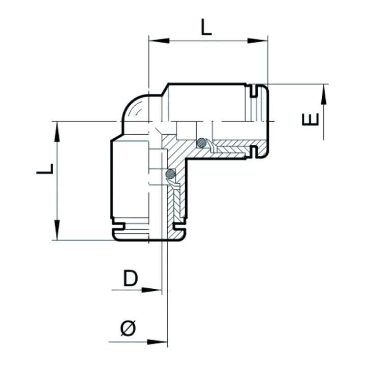 Schneider connector SVG-R4-8 x 8 L