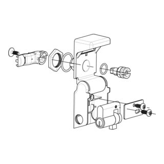 Schneider Electric Adaptateur profil DIN demi-cylindrique NSYAEDLDINS3D
