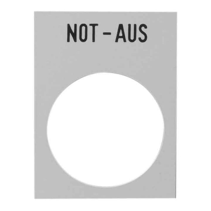 Schneider Electric Anzeigeschild ge, NOT-AUS ZB2BY420001