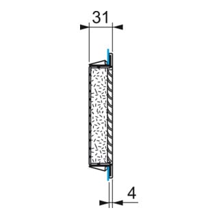 Schneider Electric Austrittsfilter 125x125mm RAL7035 NSYCAG125LPF