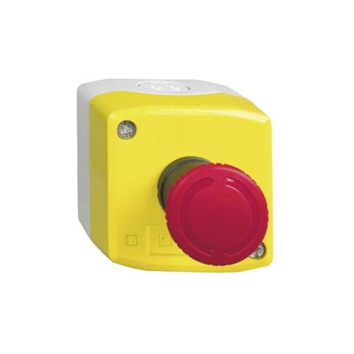 Schneider Electric Boîtier complet 2 sorties, avec bouton champignon rouge XALK178F