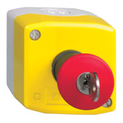 Schneider Electric Boîtier complet avec bouton champignon rouge 1S, 1O XALK188E-1