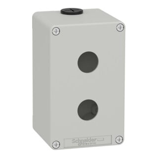 Schneider Electric Boîtier vide XAPD2502 métal gris pour 2x22 mm