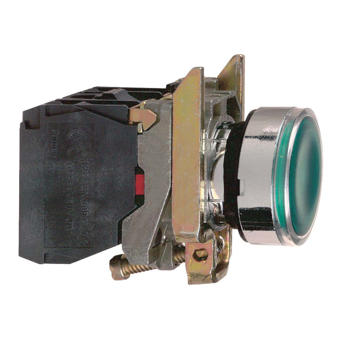 Schneider Electric Bouton-poussoir lumineux 1S1Ö vert avec LED 24V XB4BW33B5
