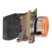 Schneider Electric Bouton-poussoir lumineux à pression avec module LED, 24V, 1NO, 1NF XB4BW35B5-1