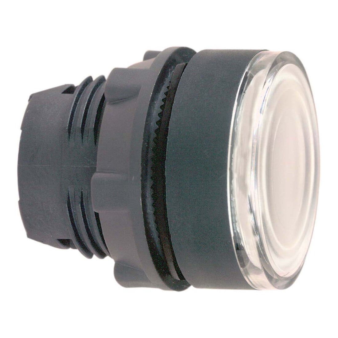 Schneider Electric Bouton-poussoir lumineux blanc, plat pour module LED ZB5AW313