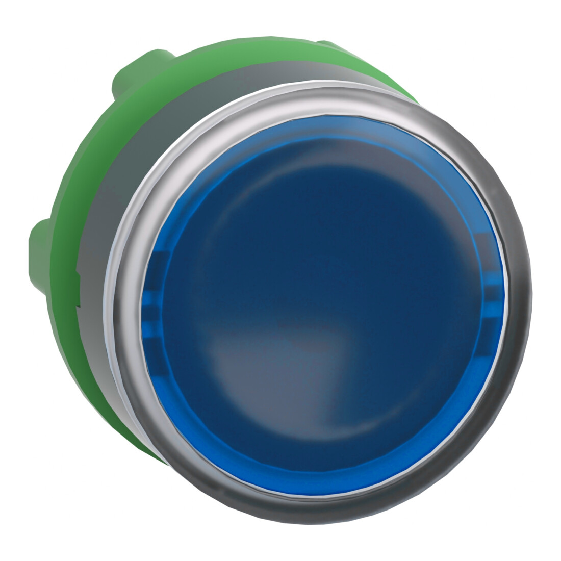 Schneider Electric Bouton-poussoir lumineux bleu, plat pour module LED ZB5AW363