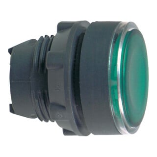 Schneider Electric Bouton-poussoir lumineux vert, plat pour module LED ZB5AW333