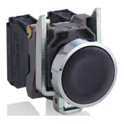 Schneider Electric Bouton-poussoir plat, noir, 1S XB4BA21-1