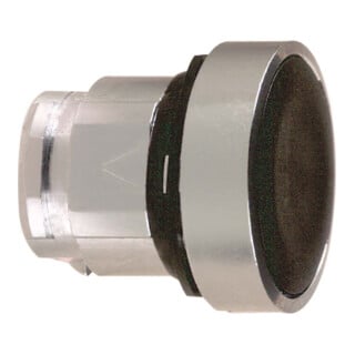Schneider Electric Bouton-poussoir plat, noir ZB4BA2