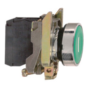 Schneider Electric Bouton-poussoir plat, vert, 1S XB4BA31-1