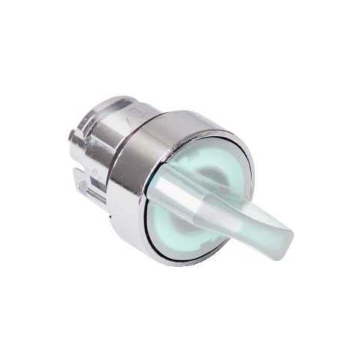 Schneider Electric Commutateur lumineux 2 positions à verrouillage, blanc pour LED M. ZB4BK1213