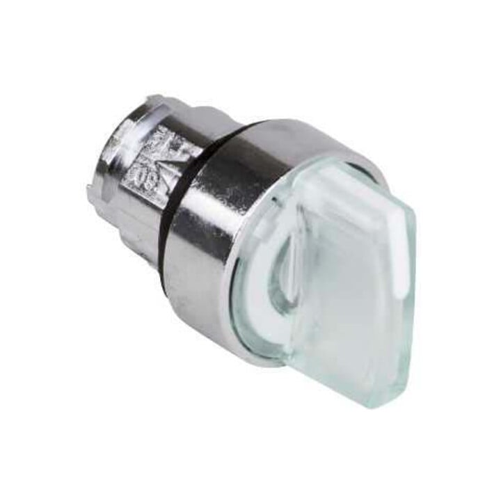 Schneider Electric Commutateur lumineux à 3 positions, blanc pour LED M. ZB4BK1313