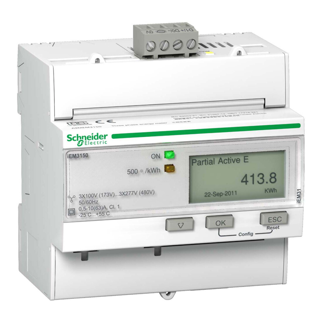 Schneider Electric Compteur d’énergie IEM3150 3P+N 63A Modbus A9MEM3150