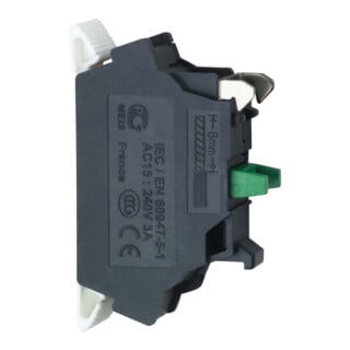 Schneider Electric Contact auxiliaire 1O, borne à ressort ZBE1025