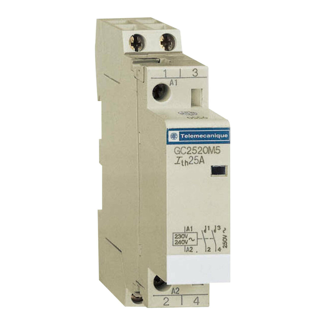 Schneider Electric Contacteur d'installation 2p, 16A, 2S, 220/240V 50 GC1620M5