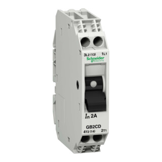 Schneider Electric Disjoncteur 2p. 0,5A avec contact auxiliaire GB2CD05