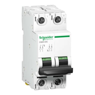 Schneider Electric Disjoncteur LS 2P 6A C C60H-DC A9N61526