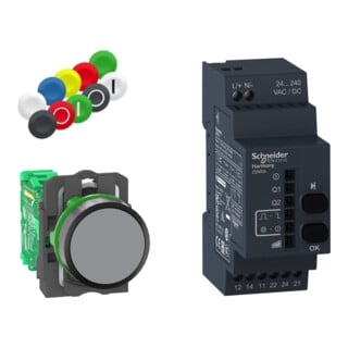 Schneider Electric Drucktaster-Set Prog.-Receiver XB5RFA02 AC/DC