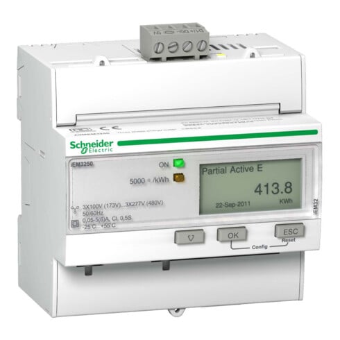 Schneider Electric Energiezähler IEM3250 3P+N 5A Modbus A9MEM3250