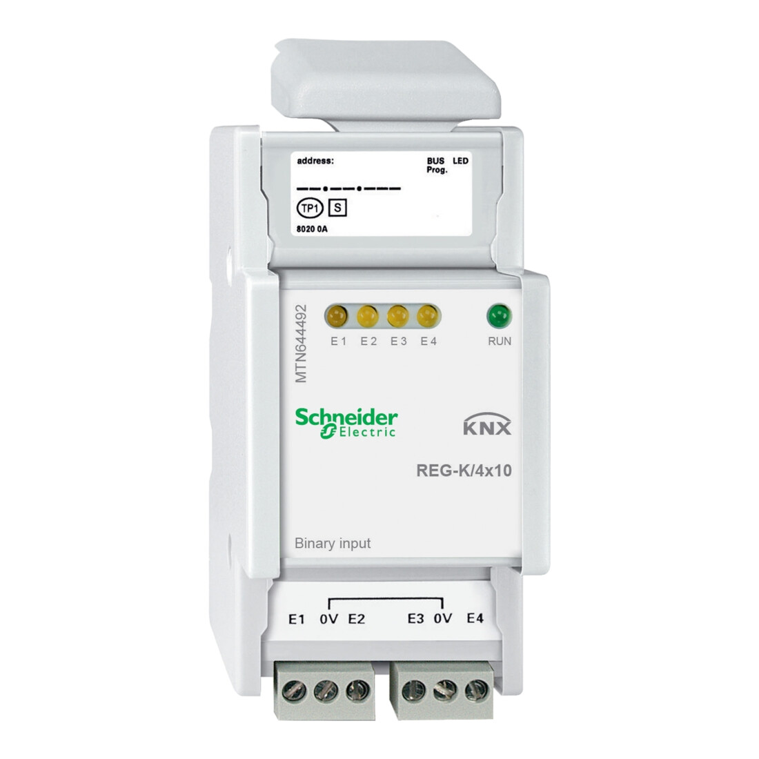 Schneider Electric Entrée binaire REG-K/4x10, gris clair MTN644492
