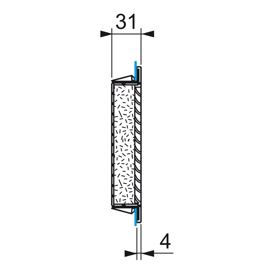 Schneider Electric Filtre de sortie 125x125mm RAL7035 NSYCAG125LPF