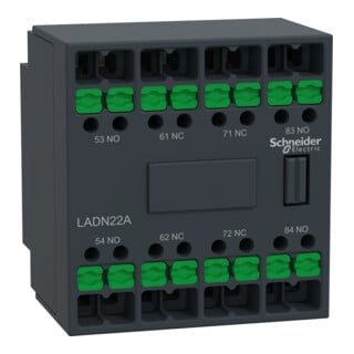 Schneider Electric Hilfskontaktblock Tesys Deca LADN22A 2S+2Ö Snapin