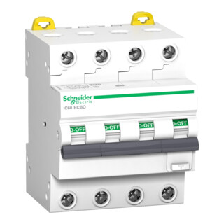 Schneider Electric Interrupteur différentiel/coupe-circuit 4P 16A 30mA B 6kA A9D87416