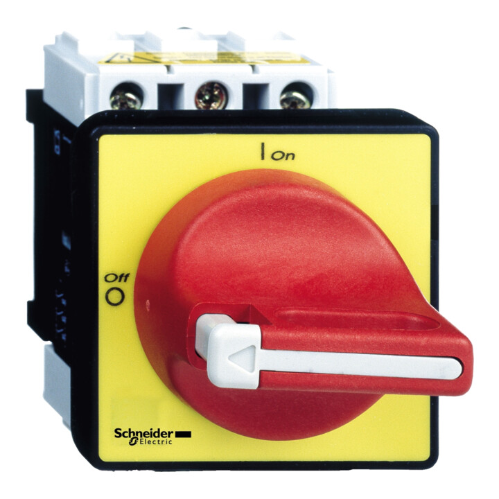 Schneider Electric Interrupteur principal d'arrêt d'urgence avec avant rouge/jaune VCD1