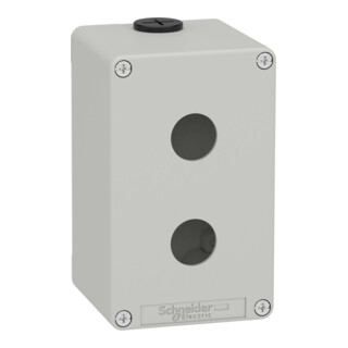 Schneider Electric Leergehäuse XAPD2502 Metall grau für 2x22mm