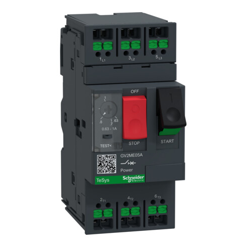 Schneider Electric Motorschutzschalter GV2ME05A 0,63-1A Snapin