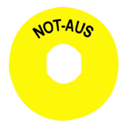 Schneider Electric Panneau d'arrêt d'urgence D=90 rond jaune ZBY8230-1