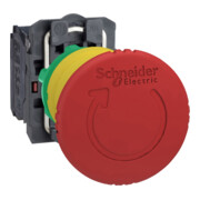 Schneider Electric Pilzdrucktaster Not-Aus Drehentriegelung, 2Ö XB5AS8444-3