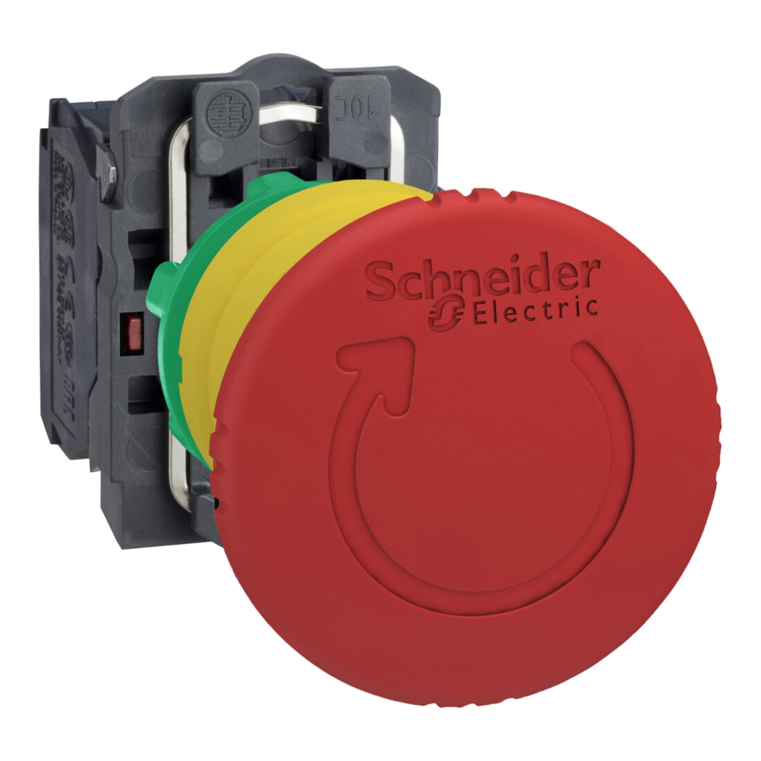 Schneider Electric Pilzdrucktaster Not-Aus Drehentriegelung, 2Ö XB5AS8444