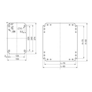 Schneider Electric Plaque de montage 250 x 350 NSYMM43-1