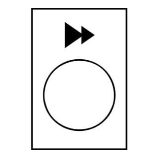 Schneider Electric Plaque de symbole blanche ZB2BY4903