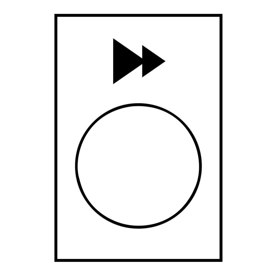 Schneider Electric Plaque de symbole blanche ZB2BY4903