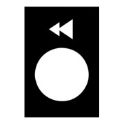 Schneider Electric Plaque de symbole noire ZB2BY2906-1