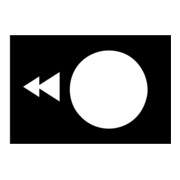 Schneider Electric Plaque de symbole noire ZB2BY2912-1