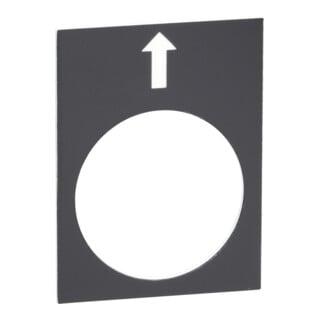 Schneider Electric Plaque de symbole ZB2BY2910 noir 30 × 40 mm