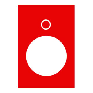 Schneider Electric Plaque de symbole ZB2BY2931 rouge 30 × 40 mm