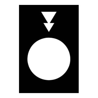 Schneider Electric Plaque de symbole ZB2BY2956 noir 30 × 40 mm