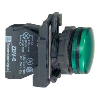 Schneider Electric Signal lumineux vert, +LED 24V AC/DC XB5AVB3
