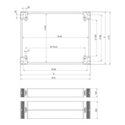 Schneider Electric Socle 200 mm kit d’encastrement frontal NSYSPF12200-1