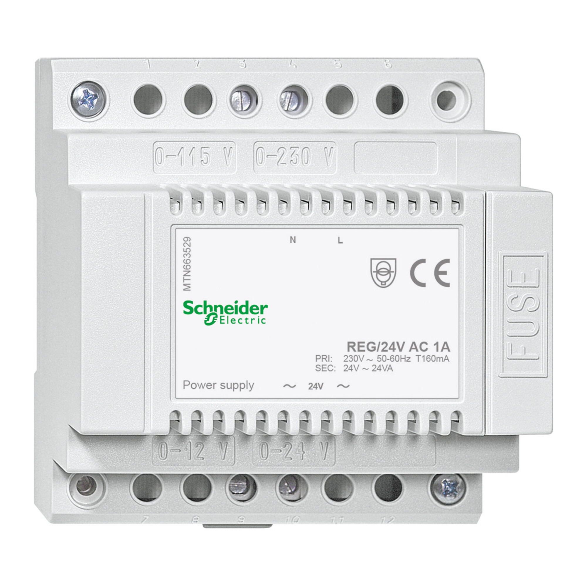 Schneider Electric Spannungsversorgung REG AC 24 V/1 A MTN663529