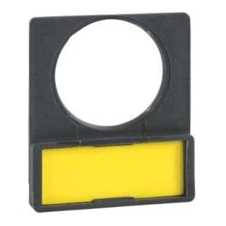 Schneider Electric Support de panneau noir/rouge avec plaque vierge ZBY2101
