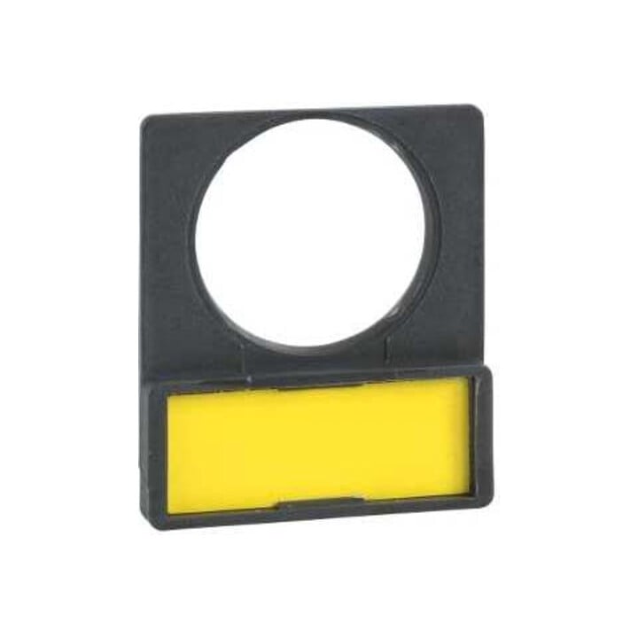 Schneider Electric Support de panneau noir/rouge avec plaque vierge ZBY2101