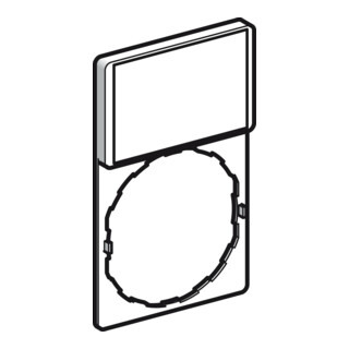Schneider Electric Support de plaque 30x50 plat ZBY6102